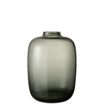 Vase cleo verre gris large