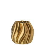 Vase impression 3d irr�gulier porcelaine dor�