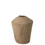 Vase large chad papier mch marron