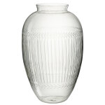 Vase massif verre transparent