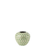 Vase nuye boule mosaique / bambou vert
