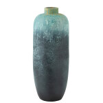 Vase vintage ceramique azur large