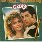 2 disques vinyle 33t bande originale du film grease. sandy / love is many splendored thing / we go together ...