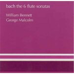 6 sonates pour fl�te avec la basse continue bwv 1013, 1020, 1032, 1033, 1034 et 1035