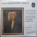 Bach sonates - pour fl�te & clavecin - pour fl�te & basse continue.