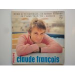 Claude fran�ois 45tours ep vinyle m�me si tu revenais pochette avec encoche au verso logo