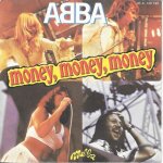 Disque sp 45t 7  vinyle de abba   money money money   2 titres de 1976, made in france