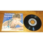 Disque sp 45t 7 ; vinyle karen cheryl  ; vive les hommes  ; 2 titres 1983 autographe pochette d�dicac�e ...