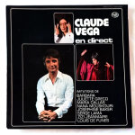 Disque vinyle 33 tours claude vega en direct collection vintage