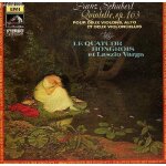 Disque vinyle 33t quintette, op 163 pour deux violons, alto et violoncelles, avec le quatuor hongrois ...