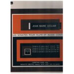 Jean marie leclair. sonates pour fl�te et basse continue. vol. 1