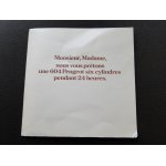 Publicite peugeot 604 6 cylindres - pochette ouvrante 3 volets