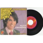 Rare 45t sp alain chamfort signe de vie, signe d'amour disque fleche / avec sticker podium claude francois ...