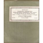 Symphonie concertante pour hautbois, clarinette, cor, basson et orchestre en mi b�mol majeur kv 297 b ...