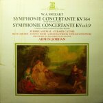 Symphonie concertante kv 364 pour violon & alto - symphonie concertantekv anh. 9 pour hautbois, clarinette, ...