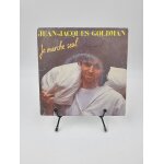 Vinyle 45 tours jean - jacques goldman : je marche seul avec fourreau (fourreau d�lav�)