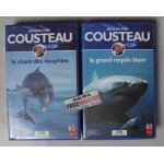 2 v h s . jacques - yves cousteau . le chant des dauphins & le grand requin blanc .