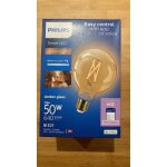 Ampoule led connect�e globe 105mm e27, 640lm 50w, variation de blancs, philips