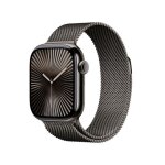 Apple watch series 10 (gps + cellular) - 42 mm - ardoise titane - montre connect�e avec bracelet milanaise ...