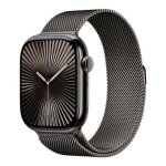Apple watch series 10 (gps + cellular) - 46 mm - ardoise titane - montre connect�e avec bracelet milanaise ...