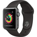 Apple watch series 3 (gps) - boitier 38 mm gris en aluminium - bracelet noir 130 - 200 mm - 8 go - wi ... Apple watch series 3 (gps) - boitier 38 mm gris en aluminium - bracelet noir 130 - 200 mm - 8 go - wi ...