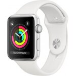 Apple watch series 3 (gps) - bo�tier 42 mm aluminium argent� avec bracelet sport blanc - 8 go - 32. 3 ...