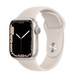 Apple watch series 7 (gps) - 41 mm - aluminium droit - montre connect�e avec bracelet sport - fluoro�lastom�re ...