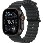 Apple watch ultra 3 gps + cellular 49mm boitier en titane noir avec bracelet ocan noir