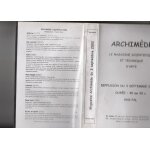 Archim�de le magazine scientifique et technique d'arte diffusion du 3 septembre 2002 dur�e 40 mn