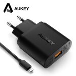 Aukey usb chargeur charge rapide 2. 0 turbo mobile t�l�phone chargeur rapide qc 2. 0 chargeur de voyage ...