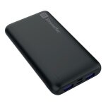 Batterie externe puissante et compacte de 10 kmah - noir