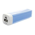 Batterie de secours rechargeable bleue powerbank 2200mah