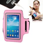 Brassard smartphone sport universel tour de bras etanche rose