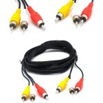 Cable composite audio / vidéo rca 10 pieds dvd / magnétoscope / sat connecteurs jaune / blanc / rouge ... Cable composite audio / vidéo rca 10 pieds dvd / magnétoscope / sat connecteurs jaune / blanc / rouge ...