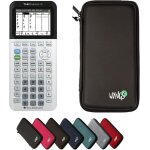 Calcuso : ti - 83 premium ce calculatrice graphique, avec etui de protection wyngs noir[z461]