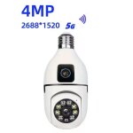 Cam�ra ampoule double vision wifi 5g duel 4mp et vision nocturne