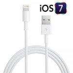 Chargeur cable usb lighting iphone 5 / 5c / 5s ios7 ipad nano retina