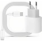 Chargeur iphone - apple mfi certifi� - chargeur rapide pd 20w usb c avec cable 6ft c vers lightning adaptateur ...