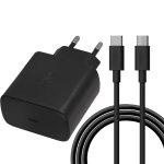 Chargeur mural ultra rapide 45w usb c avec cble de charge rapide de type c de 45w 1m compatible avec ...