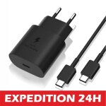 Chargeur rapide usb c 25w, adaptateur secteur ultra rapide chargeur usb c pour samsung s22, s22 + , s22 ...