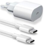 Chargeur rapide usb - c 25w + c�ble usb - c vers usb - c 20w 1m pour iphone 16 pro max / iphone 16 plus ...