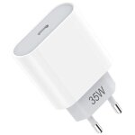 Chargeur rapide usb - c 35w gan pour iphone 17 pro max iphone 17 16 15 iphone air - blanc - e. f. connection ...