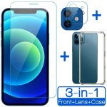 Coque iphone 13 coque silicone gel ultraslim / transparent + films verre tremp� + protection camera pour ...