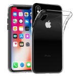 Coque silicone pour apple iphone x 5. 8  gel ultraslim et ajustement parfait - transparent