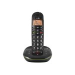 Doro phoneeasy 105wr - téléphone sans fil - système de répondeur avec id d'appelant - dectgap - noir Doro phoneeasy 105wr - téléphone sans fil - système de répondeur avec id d'appelant - dectgap - noir
