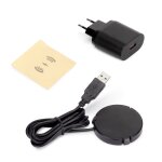 Emuca chargeur sans fil cach� pour mobile airtop 2, Ø60mm, 5v dc 2a (qi - 10w), plastique noir, plastique ...