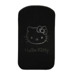Etui pouch hello kitty pastel noir large