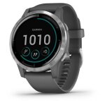 Garmin v�voactive 4 - 45 mm - gris ombr� - montre de sport avec bracelet - silicone - gris ombr� - taille ...