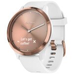 Garmin vãvomove hr sport - rose or - montre connectée avec bracelet sport - silicone - blanc - taille ... Garmin vãvomove hr sport - rose or - montre connectée avec bracelet sport - silicone - blanc - taille ...