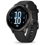 Garmin venu 4 amoled 41 mm - noir avec bracelet silicone noir - wifi gps (010 - 03013 - 02)